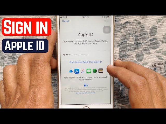 How to Sign in Apple id on iPhone class=