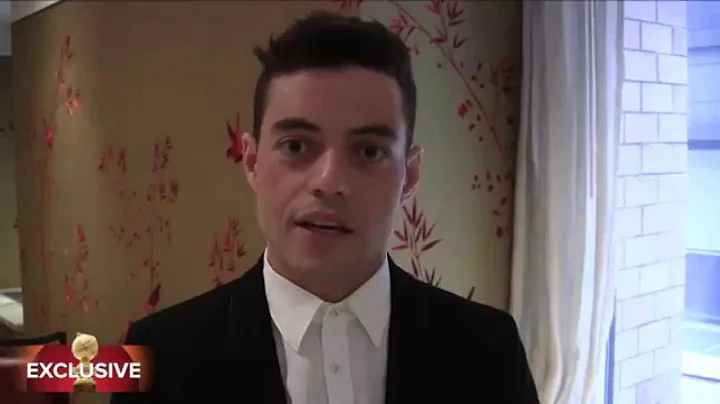 Rami Malek & Christian Slater talk about Mr Robot with Golden Globes