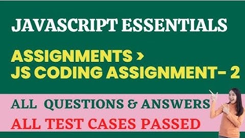 JS Coding Assignment-2 | JavaScript Essentials | NxtWave | CCBP 4.0