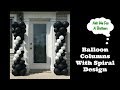 Balloon Columns With Spiral Design