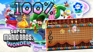 Break Time! Bouncy Tunes - Super Mario Bros. Wonder 100% Walkthrough