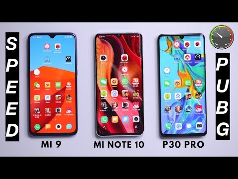 Xiaomi Mi Note 10 SPEED  amp  GAMING vs P30 Pro vs Mi 9