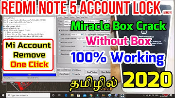 Redmi Note 5 Mi Account Removal Without Box Miracle Box Crack