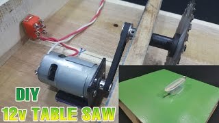 : How to make Powerful Table Saw 12volt With 775 Motor