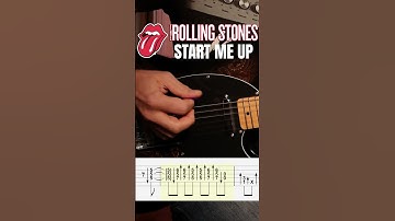 The Rolling Stones Start Me Up Riff Guitar Tutorial Tabs