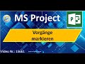 Marker setzen in #msproject – Vorgänge gezielt hervorheben“ | Tipp 15661 | #Tutorial #Ganster