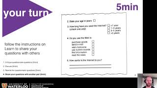 MSCI343 - HCI /// 2020F /// L15 Questionnaires (Part 4/5)