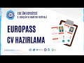 Europass Cv Hazırlama