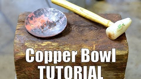 How to Forge Copper Bowls on a Dishing Stump // Forming Copper for Blacksmiths