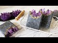 紫水晶寶石皂 - Geode Crystal Handmade Soap with cold process and melt&pour - 手工皂