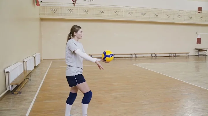 Volleyball serve slow motion