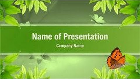 Nature PowerPoint Video Template Backgrounds - DigitalOfficePro #01131V