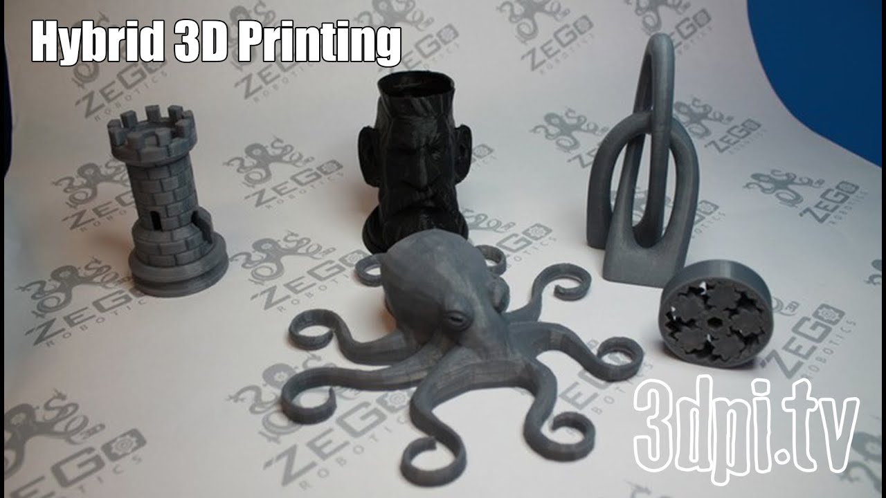 The ZeGo Delta Bot Hybrid 3D Printer - YouTube