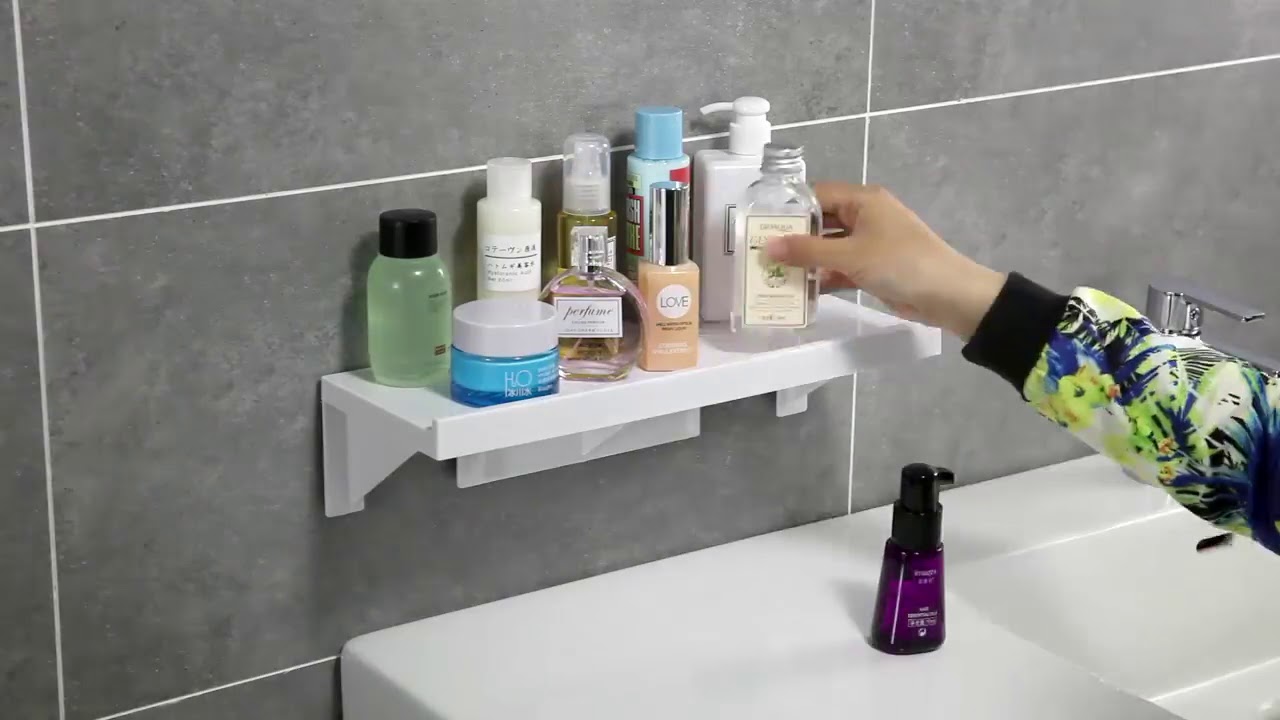Self-Adhesive Floating Bathroom Shelf [Platform Gen 2] - AT Lifestyle Store