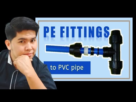How to connect PVC Pipe using HDPE fittings or connectors | Basic