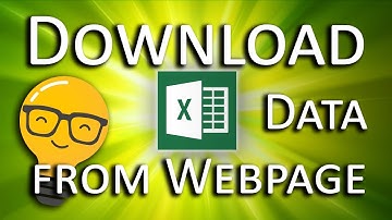 Download Data From Internet or Website URL to Excel