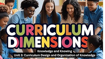 Curriculum Dimensions