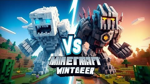 Mutant Snow Golem Vs Mutant Vindicator in Minecraft | MOB BATTLE