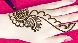 Very Simple Back Hand Mehndi Design | Mehndi Design 2021 | Bridal Arabic Mehndi Designs | a2z mehndi