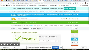 Complete a table for a two variable relationship