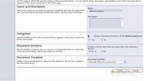 SharePoint CZAR - Create A Document Library