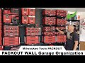 Redwall  redwall  garage tool organization milwaukeetool packout wall with the etrack 