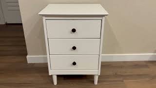 Celebrity Key Features + Assembly Walker Edison 3 Drawer Nightstand Profile