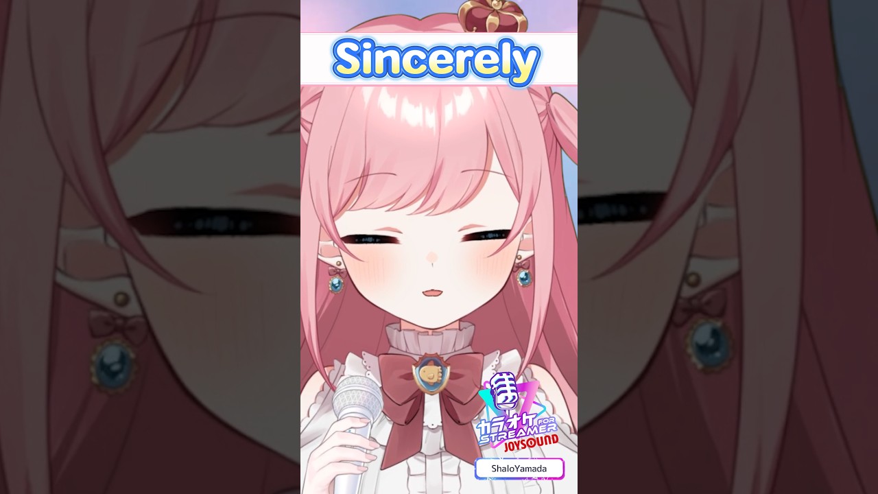 【アニソン】『Sincerely』歌ってみた🎤【山田シャロ】 #vtuber #京アニ #歌ってみた