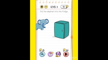 #Braintest : Tricky Puzzle #Level3 Put the elephant into the fridge #new #games #walkthrough