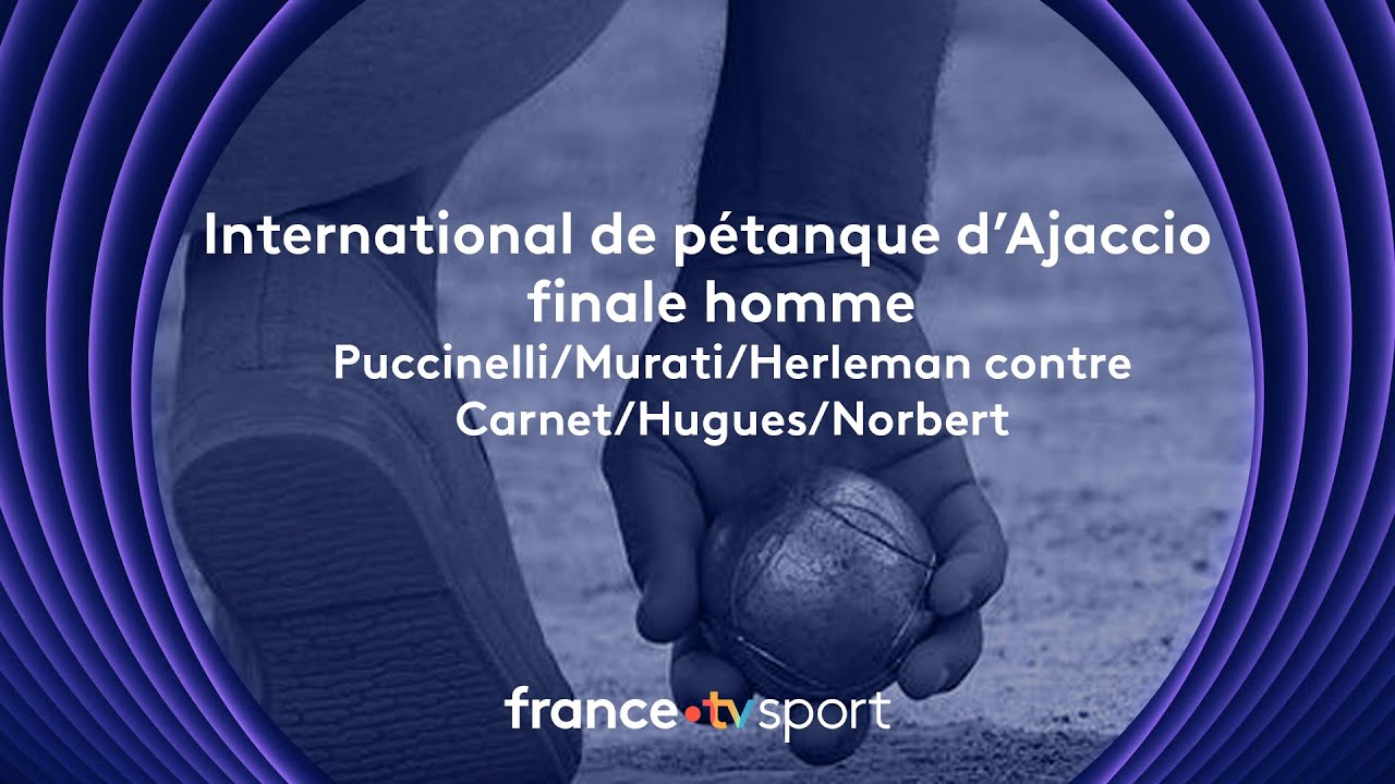 Pétanque Ajaccio 2025 : finale homme Puccinelli/Murati/Herleman face à Carnet/Hugues/Norbert