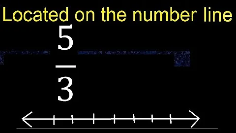 Located 5/3 on the number line , locate fractions on the number line . represented