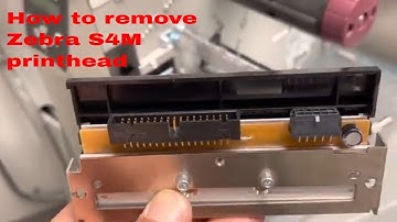 How to replace printhead Zebra S4M
