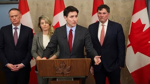 Canada's Trudeau announces 25% counter tariffs on US goods