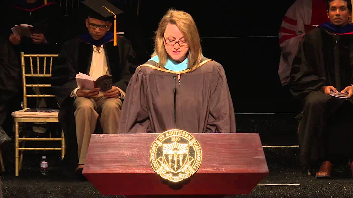USC Viterbi School of Engineering Ph D Ceremony 2015 speaker Kelly Goulis