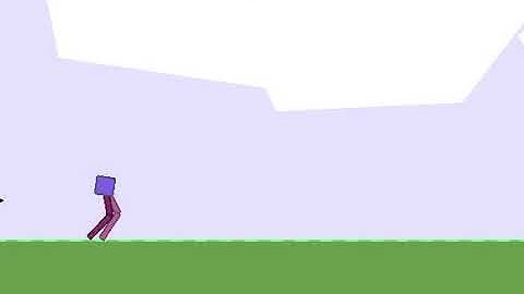 Robot with point feet - Box2D simulation