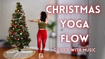 CHRISTMAS YOGA CLASS - Yoga to Christmas music - Intermediate vinyasa yoga