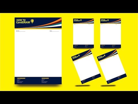 How to design Letter Head in Corel draw How to design Letter Head in Corel draw