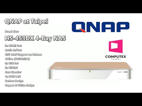 QNAP HS-453DX 10Gbe Silent NAS for 2018 at Computex 2018