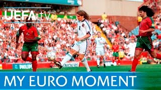 Karel Poborský on lob - Czech Republic v Portugal at EURO 96