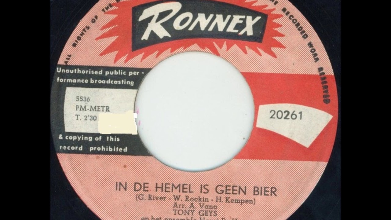 Tony Geys  - In de hemel is geen bier.