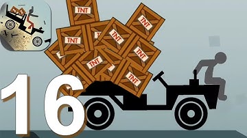 Ragdoll Dismounting Stickman - Gameplay Walkthrough Part 16 Fat Stick vs Saws (Android Game)