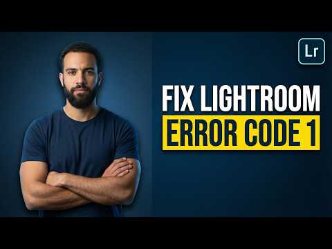 How To Fix Lightroom Error Code 1 (2026 Easy Guide)