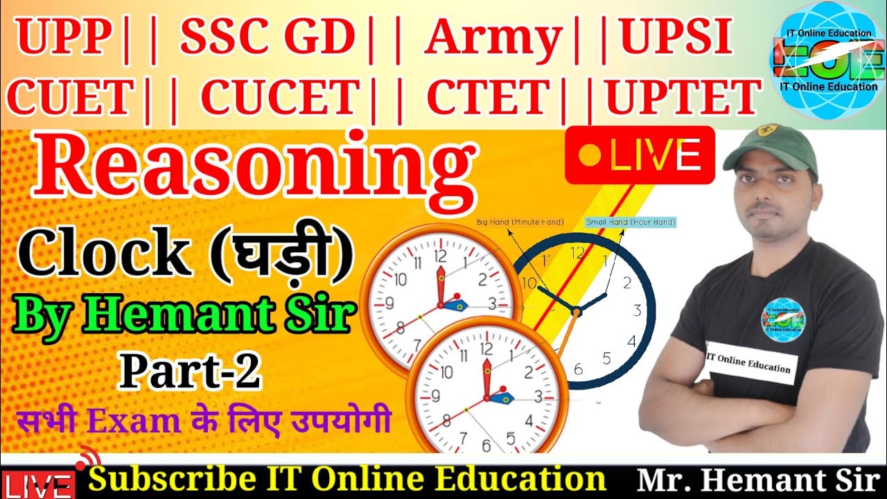 02Reasoning clockPart2clockimportant questions for clockby