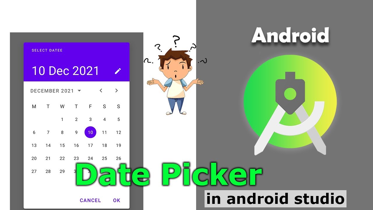 Date Picker Dialog In Android Studio How To Open Calendar In Android 
