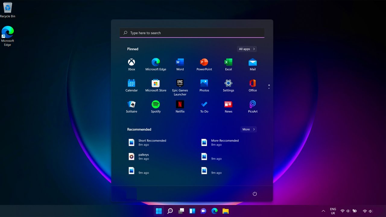 Windows 11 Wallpaper and Task manager - YouTube