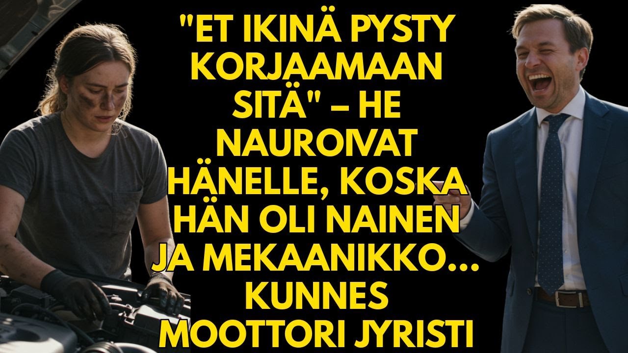 "ET PYSTY KORJAAMAAN" – HE NAUROIVAT HÄNELLE, KOSKA HÄN OLI NAINEN JA MEKAANIKKO… KUNNES MOOTTORI...