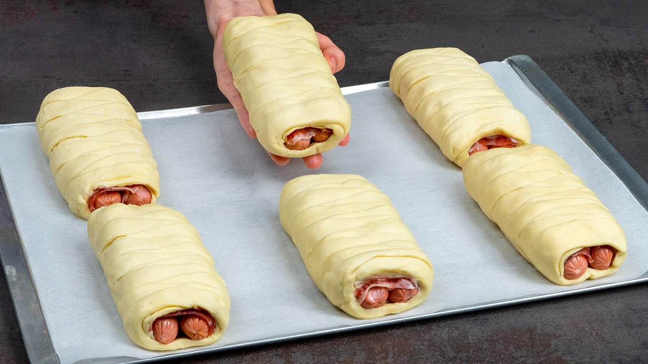 Det berömda mellanmålet med korv i smördeg, som gör världen galen!