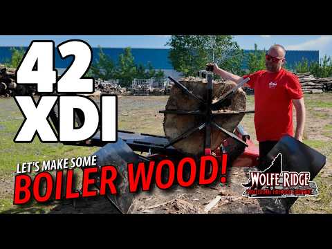 The Honda iGX800 Powered 42 XDI Extreme Duty Industrial Wood Splitter from Wolfe Ridge!