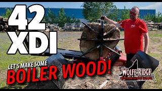 The Honda iGX800 Powered 42 XDI Extreme Duty Industrial Wood Splitter from Wolfe Ridge!