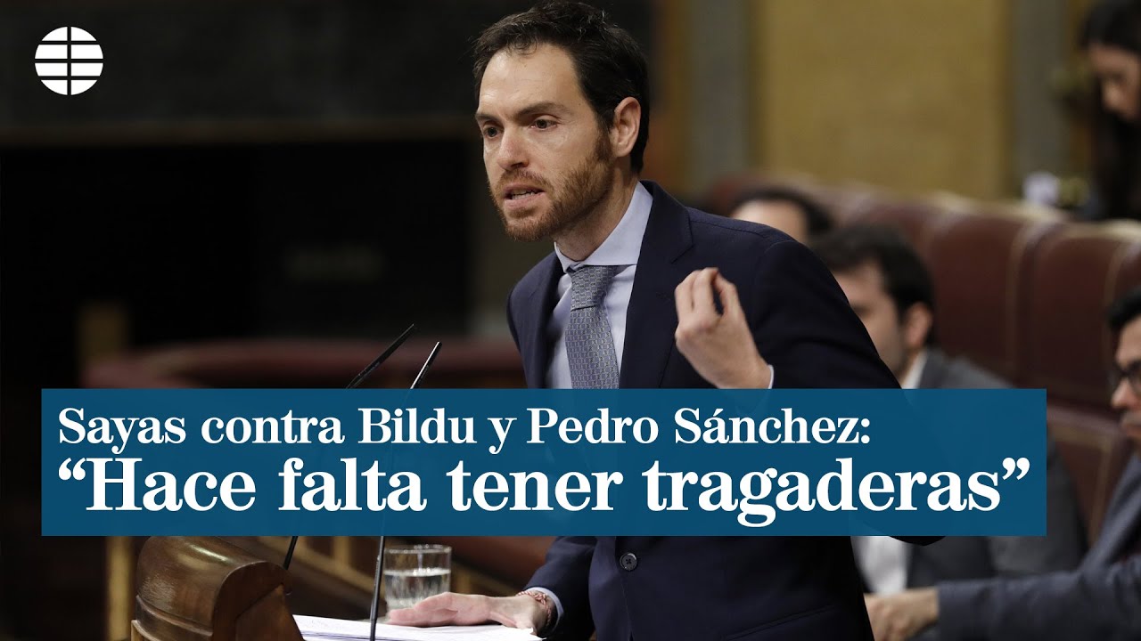 Discurso íntegro de Sergio Sayas en el debate de investidura de Pedro Sánchez | EL MUNDO